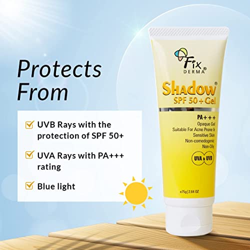 Слънцезащитен гел Malar Shadow Spf 50+ За Мазна кожа, Склонна Към акне, с широк спектър на защита срещу Uva и Uvb лъчи, Водоустойчив,