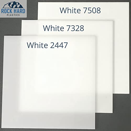 Акрилен лист от твърди пластмаси 12 x 12 .118 (1/8, 3 мм) с цвят на Мляко-бяло 2447
