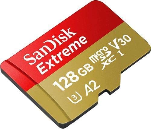 Карта памет SanDisk Extreme 128 GB microSD карта за GoPro Работи с камера GoPro Hero 10 Black Bones UHS-1 U3/ V30 A2 4K (SDSQXA1-128G-GN6MN)