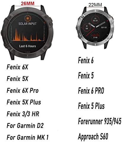 ILAZI 20 ММ и Каишка за часовник Каишки за часовници на Garmin Fenix 7S-6S 6SPro Быстроразъемные Силиконови Лесно Съседни