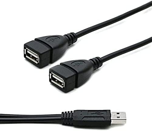 USB 2.0 A от 1 щепсела до 2 дуплекс USB кабел-сплитер данни Практичен дизайн и издръжливост