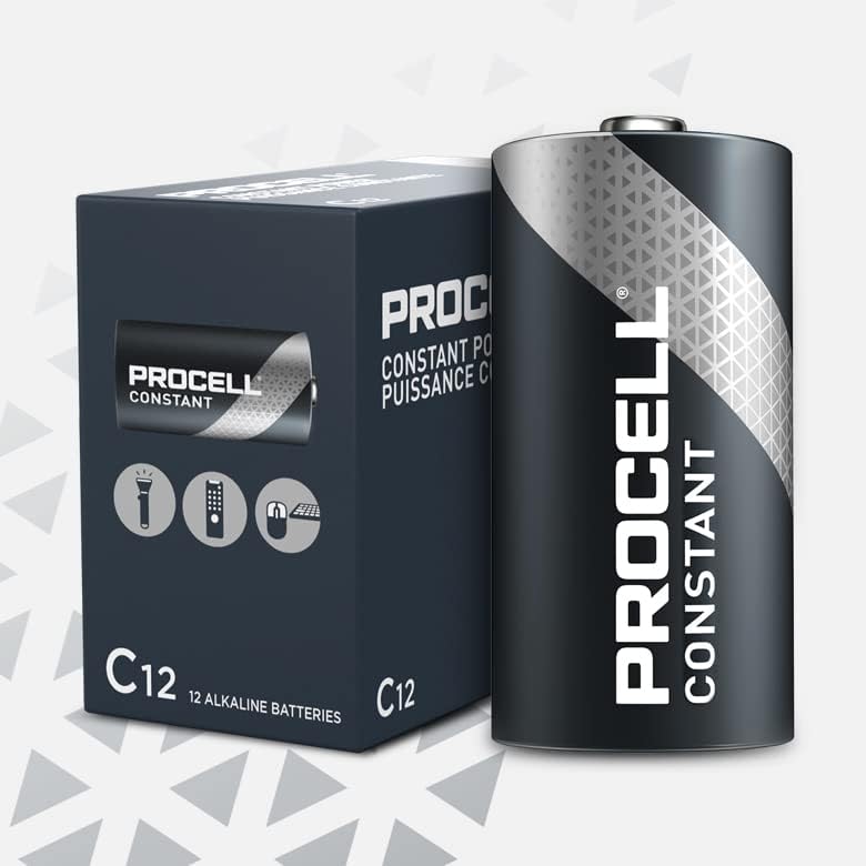 Професионална алкална батерия DURACELL C12 PROCELL, 48 точки