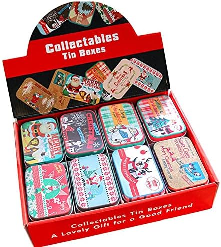 K JINGKELAI Правоъгълни Кутии за бисквити Комплект от 24 Бутилки за шоколадови Коледни Кутии за шоколадови бонбони