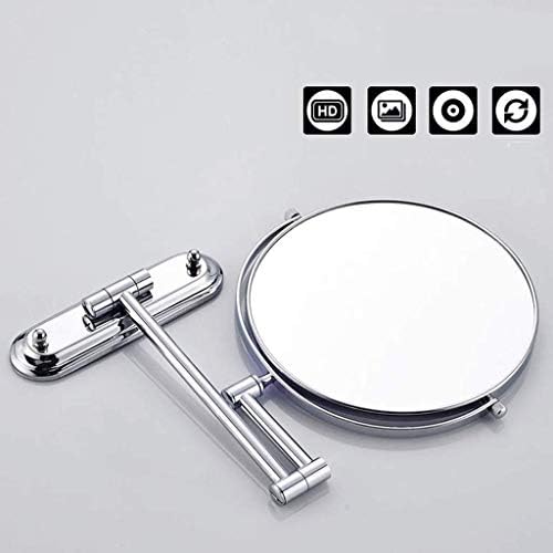 Тоалетен огледало TONPOP, Огледало За грим, Тоалетен огледало, Стенно Огледало За Бръснене, Двустранно Кръгло, За Баня,