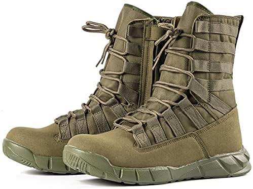 RORUN/ Мъжки Леки 8-инчов Военни Тактически бойни обувки Swat бежов цвят за Трекинг, туризъм, катерене, Улични обувки за джунглата
