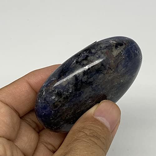 99,7 гр 2,6 x 1,7 x 0,8 Естествен содалит Палмова камък, Палмова камък, Смачкани, Исцеляющий Рейки, Скъпоценен камък,