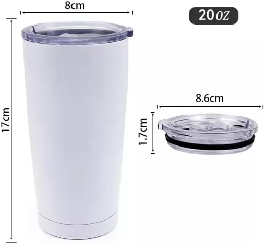 Чаша Buwaters 20 грама От Неръждаема Стомана С вакуумна изолация, Двухстенный Пътен Чаша С Капак (1,20 унция)