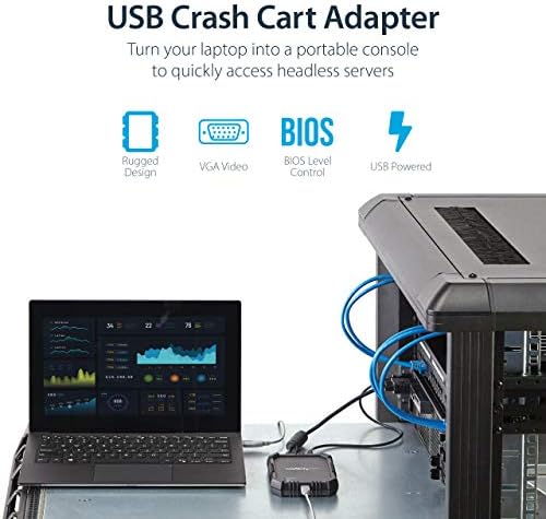 StarTech.com USB Адаптер Crash Cart с възможност за прехвърляне на файлове и заснемане на видео - от лаптопа