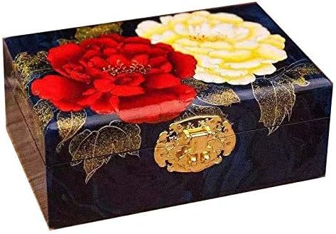 Кутии за бижута ковчег за бижута, дървена ковчег за ръчно изработени бижута изискана дърворезба ковчег за бижута в стил
