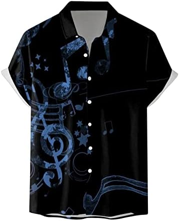 Bmisegm Летни Мъжки Тениски, Мъжки 3D Дигитален Печат Покет Ключалката С Ревери на Ризата С Къс Ръкав Къс Ръкав Свободен