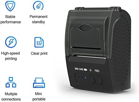 Принтер проверка XIXIAN, 58-мм Мини-Термопринтер за проверки с USB Връзка и БТ, 2-инчов Безжичен принтер с 1 Рулоном