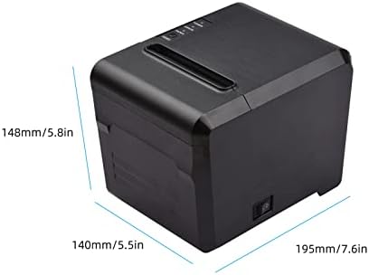 Принтер проверка XIXIAN,80 мм, с USB Термопринтер за проверки Директен термичен отопление с Автоматичен нож за билет за печат на банкноти и USB-връзка, което е Съвместимо с