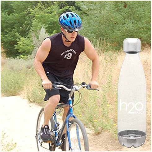 Спортна бутилка за вода H2O Basics, не съдържат BPA, 25 грама, от Тританового от пластмаса за Многократна употреба, с херметични