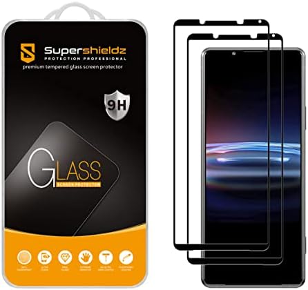 (2 опаковки) Supershieldz е Предназначен за Sony (Xperia Pro-I) Защитен слой от закалено стъкло (на цял екран) Срещу драскотини,