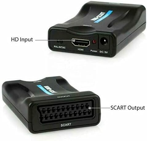 TECKEEN Щепсела и да Играе към HDMI, SCART, Composite Video Scaler Конвертор на Аудио Адаптер за DVD TV