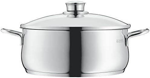 Кухненски прибори WMF Ø 16 см приблизително 1,5 л Diadem Plus с разливочным копче със стъклен капак Cromargan