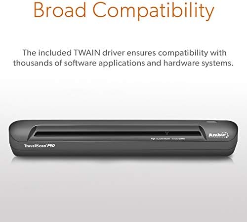 Ambir TravelScan Pro 600 (PS600-AS) Симплексный скенер за документи и карти