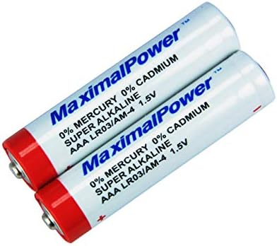 Максимална мощност (2 комплекта суперщелочных батерии LR03 / AM-4 ААА 1,5 В) - 140 минути