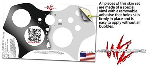 Разкъсани Черен цвят, Сив - Vinyl обвивка в стил прозорец винетка WraptorSkinz, съвместима с безжичен контролер за XBOX