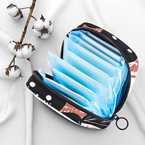 ORYUEKAN Чанта За съхранение на Хигиенни Кърпички, Преносими Многократна употреба Менструални Тампони джоб, Чанта