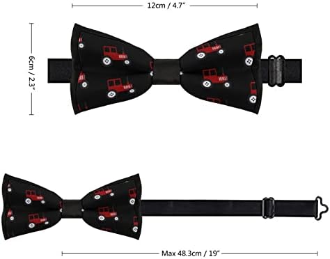 Мъжки Вратовръзки-пеперуди FORSJHSA Red Tractor, Предварително Обвързани, Регулируема Вратовръзка-нов Принтом