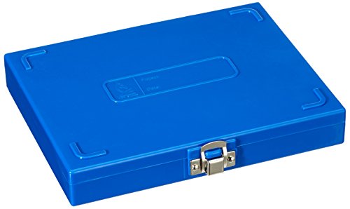 Кутия за предметни стъкла Heathrow Scientific HD15994A със Синя корк подплата-100 места, дължина 8.25 инча х Ширина 7 см