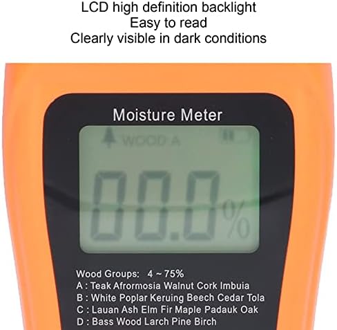 Измерване на влажност на дървесина, машина за висока точност Цифров Детектор за влажност MT18 С LCD дисплей с подсветка,