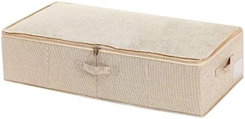 Anncus Контейнери За съхранение под леглото Одеяла Тъканно Кутия-Органайзер за обувки с капаци LXAC - (Цвят: кафяв)