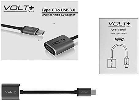 Volt Plus Tech PRO USB-C-USB 3.0 Работи за Samsung Galaxy Tab A7 10.4 (2020 г.) OTG адаптер ви позволява да прехвърляте данни и да се използва USB-устройство със скорост до 5 gbps! [Сив цвят на оръжеен м