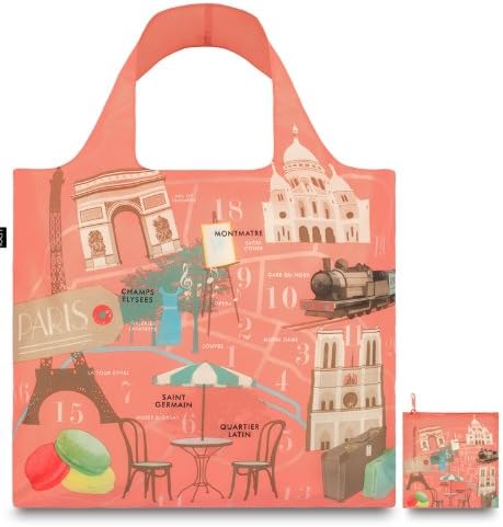 Множество Пазарска чанта LOQI Urban Paris, Боядисана