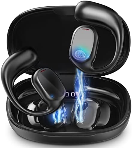 Слушалки ZRUHIG с отворени уши, Слушалки, Bluetooth 5.3 с микрофон, Водоустойчив Безжични Слушалки с Вълнуващо