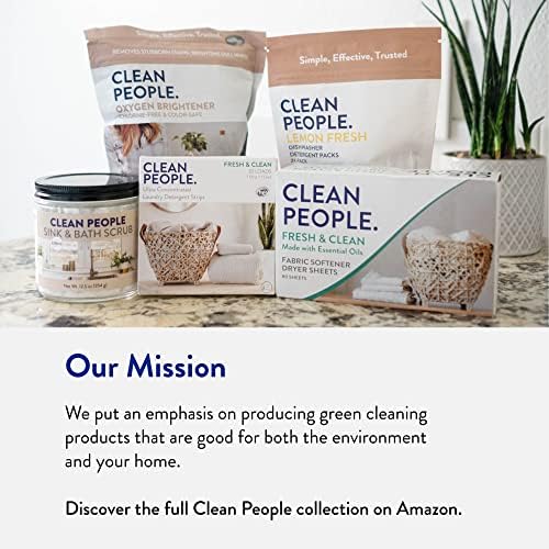 Листа на прах за пране Clean People - Хипоалергичен пране сапун на растителна основа - Ультраконцентрированное, без пластмаса,