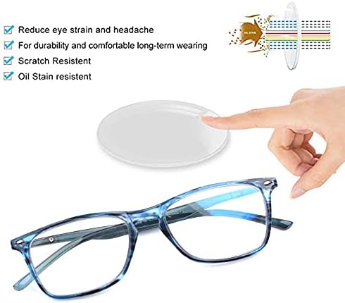 Henotin 2 Опаковки Прогресивно Многофокусных очила за четене с блокиране на синя Светлина за Жените и мъжете, Прогресивни Очила