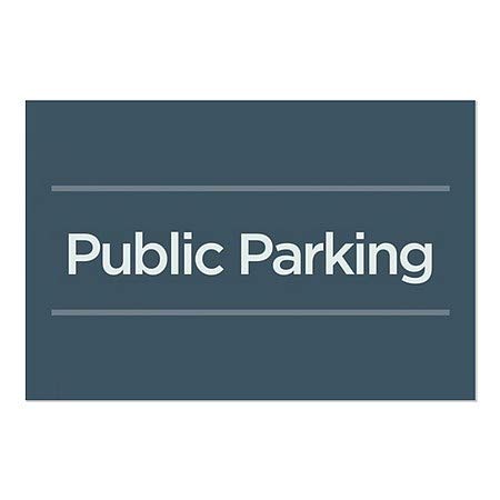 CGSignLab |Перваза на прозореца Обществен паркинг - Базов тъмно син | 30 x20