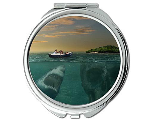 Огледало Кръгло Огледало, Остров морска опасност, карманное огледало, 1 X 6-Кратно Лупа