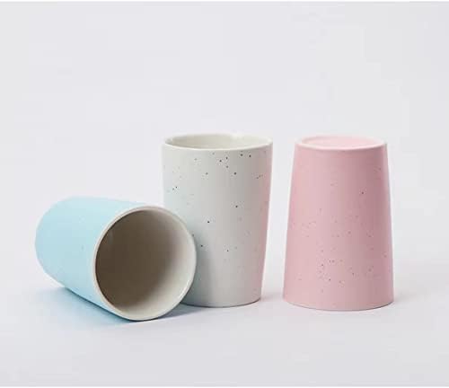 RabyLeo Проста японската цветна керамика директен чаена чаша, домакински чаша вода за уста, чаша за четка за зъби
