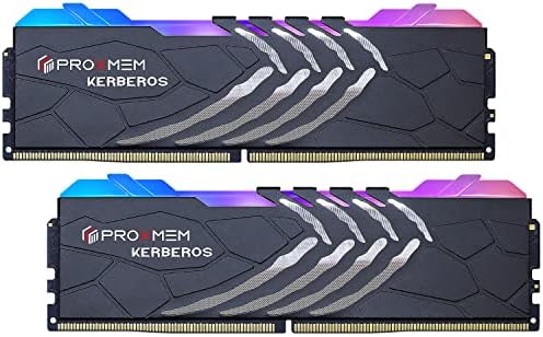 Оперативна памет PROXMEM KERBEROS DDR4 RGB 16 GB (2x8 GB) 3600 Mbps (PC4-28800) 1,35 В CL18-22-22 288 Комплект памет