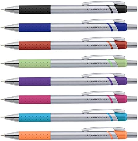 Химикалки Office Depot Advanced Ink с прибиращ се връх, 0,7 мм, в Различни форми, Различни цветове мастило,