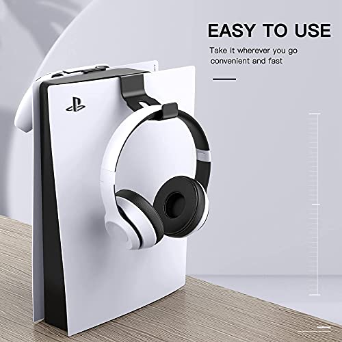 [2] Контролер Benazzap и притежателя слушалки за PS5 / Xbox Series X, Мини-поставка за слушалки, подвешиваемая на