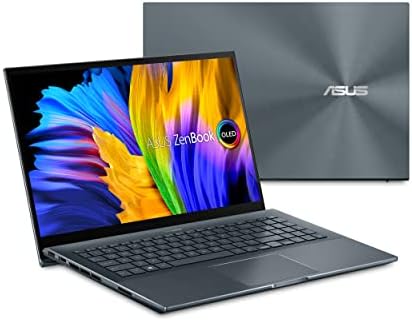Лаптоп ASUS ZenBook Pro 15 OLED сензорен дисплей 15,6 FHD, процесор на AMD Ryzen 7 5800H, графичен процесор NVIDIA
