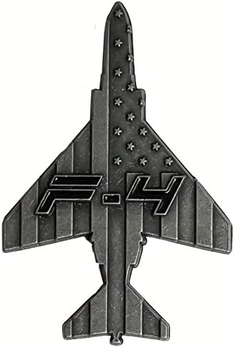 Монета Покана във формата на военен самолет F-4 Phantom II