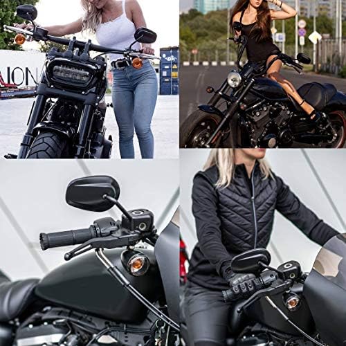 Подходящ за 2021 огледала Sportster, огледала Harley, черни зауженных огледала 2014 Street Glide + 20 огледала