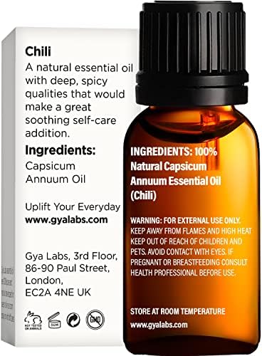 Етерично масло от чили Gya Labs (10 мл) - Силен, Опушен и пикантен аромат