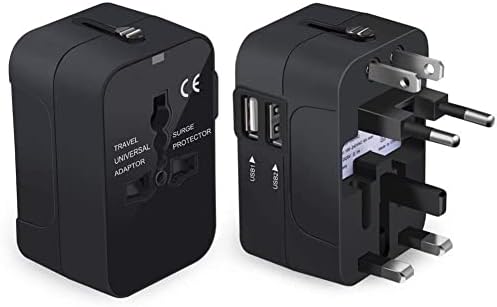 1x USB Адаптер за Зарядно Устройство Пътен Штекерный Адаптер 2USB Порта World Travel AC Power Зарядно Устройство, Адаптер Преобразувател
