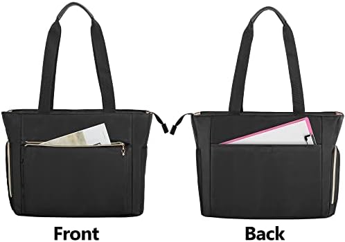 Дамска чанта-тоут CURMIO за учители, Преносима работна чанта за учители с Мек ръкав и отделения за лаптоп, Учебни