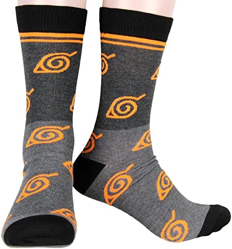 Чорапи Наруто Ураганни с логото на Клана Учиха Сагруб.начинът Узумаки Скрита Село, 5 Опаковки Чорапи за възрастни