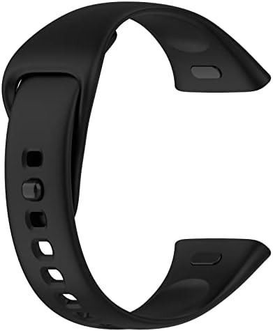 Disscool Съвместим за Redmi Watch 3 Каишка за часовник, Силиконов Быстросъемный Взаимозаменяеми Каишка за часовник, Аксесоари за умен часа (черен)
