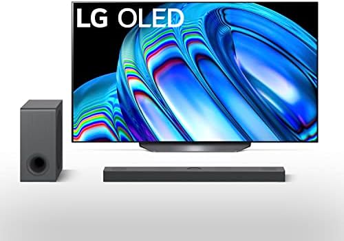 Смарт-телевизор LG 77-инчов клас OLED серия B2 4K Smart TV с вграден в Alexa OLED77B2PUA S90QY 5.1.3-канальным звук