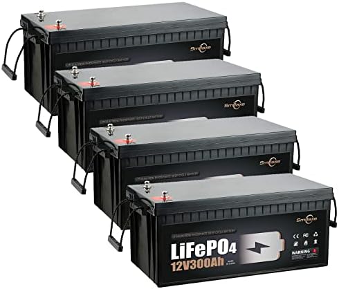 Батерия LiFePO4 12V300AH, Литиева дълбоко цикъл 3840 W с 200A BMS, Подходящ за АВТОБУСА, на Слънчевата система, Теглич, морската