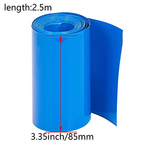 Jutagoss Дължина Свиване тръба за батерията 2.5 m / 0,1 Равна Ширина 85 mm / 3,35 Изолация Свиване Тръба от PVC, Окабеляване